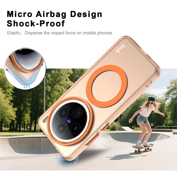 For vivo X200 IMAK Candy Series Shockproof MagSafe Phone Case