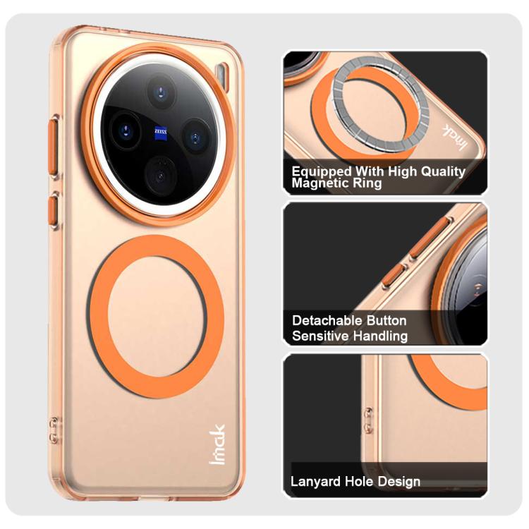 For vivo X200 IMAK Candy Series Shockproof MagSafe Phone Case