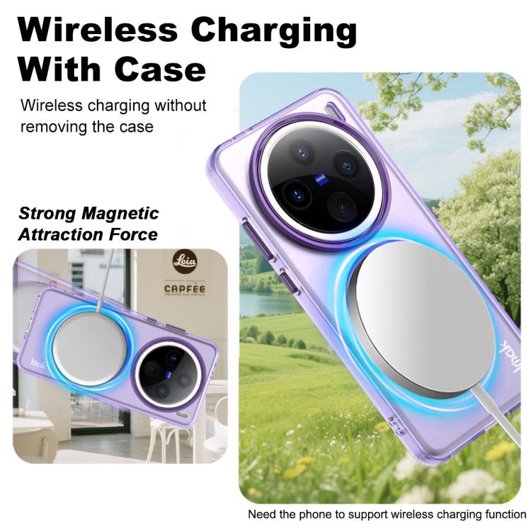 For vivo X200 IMAK Candy Series Shockproof MagSafe Phone Case