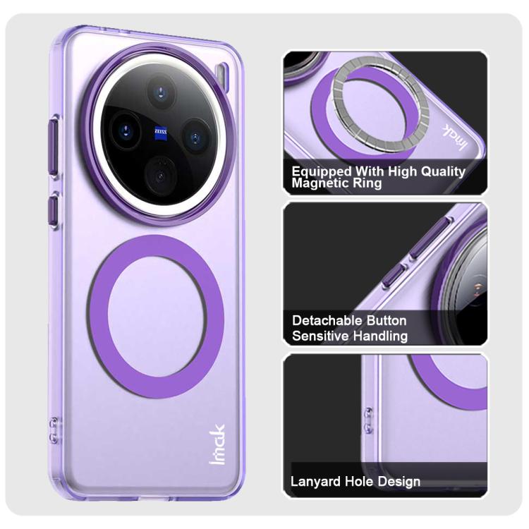 For vivo X200 IMAK Candy Series Shockproof MagSafe Phone Case