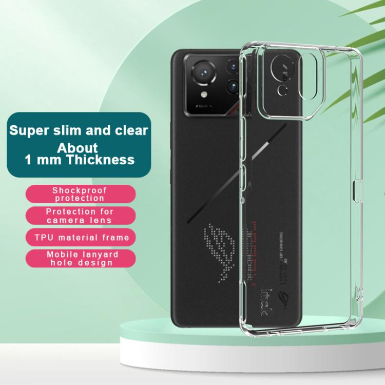 For Asus ROG Phone 9 Pro / Phone 9 imak UX-5 Series Super Slim Transparent Shockproof TPU Protective Case - Transparent
