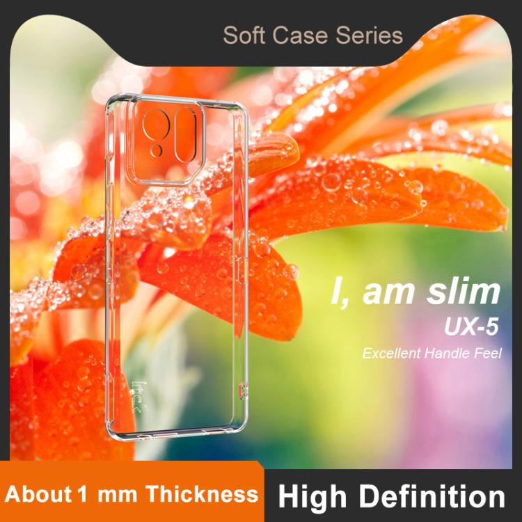 For Asus ROG Phone 9 Pro / Phone 9 imak UX-5 Series Super Slim Transparent Shockproof TPU Protective Case - Transparent