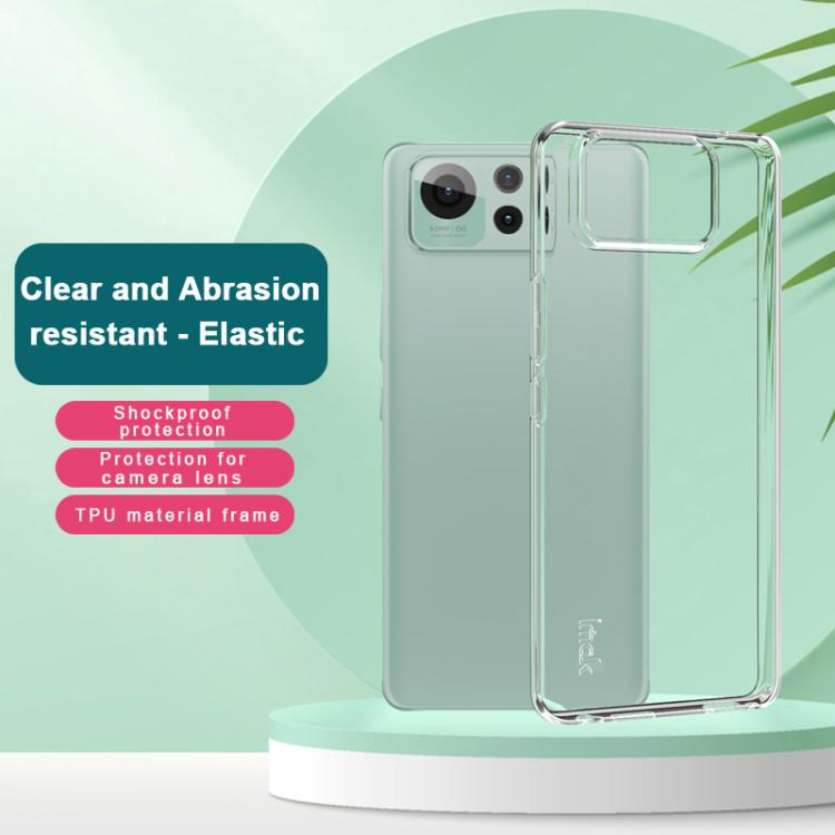For Asus Zenfone 12 Ultra imak UX-5 Series Super Slim Transparent Shockproof TPU Protective Case - Transparent