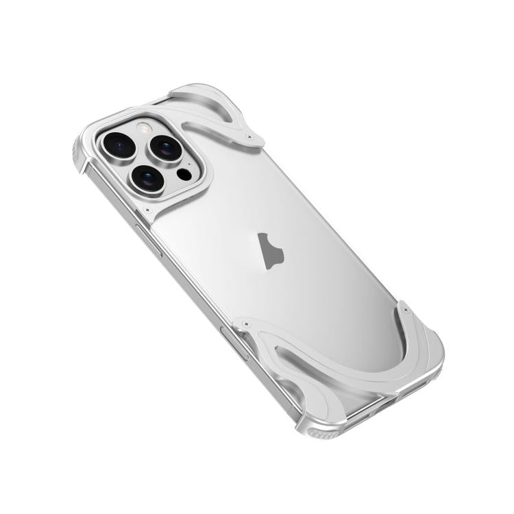 For iPhone 15 Pro Dolphin Metal Hybrid PC Transparent Back Panel Phone Case