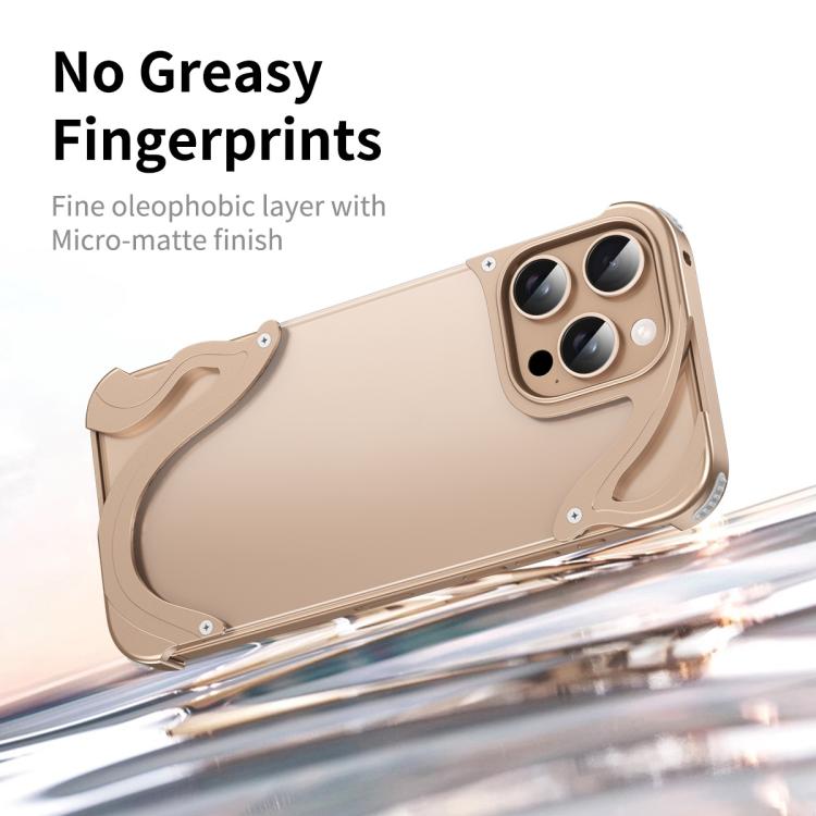 For iPhone 14 Pro Max Dolphin Metal Hybrid PC Transparent Back Panel Phone Case