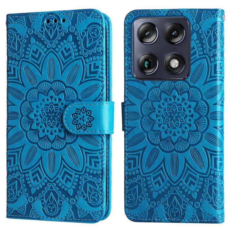 For Motorola Signature / Moto X70 Air Pro 5G Embossed Sunflower Leather Phone Case