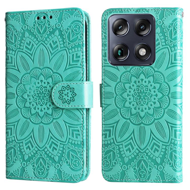 For Motorola Signature / Moto X70 Air Pro 5G Embossed Sunflower Leather Phone Case