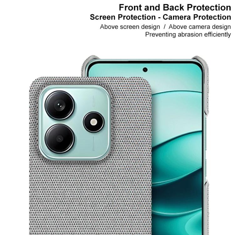 For Redmi Note 14 5G Global imak Ruiyi Series Cloth Texture PU + PC Phone Case