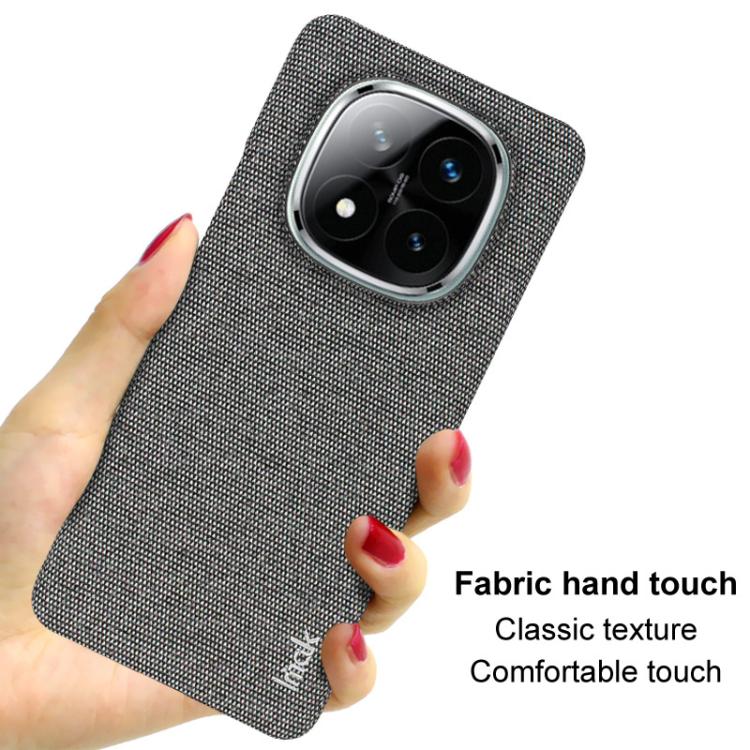 For Redmi Note 14 Pro+ 5G imak Ruiyi Series Cloth Texture PU + PC Phone Case