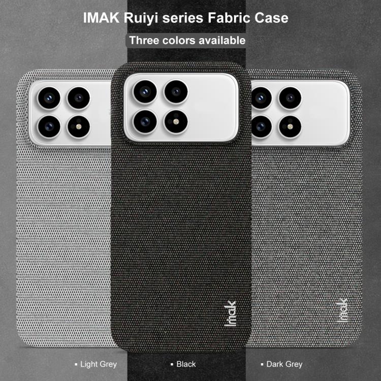 For Redmi K90/Poco F8 Pro imak Ruiyi Series Cloth Texture PU + PC Phone Case