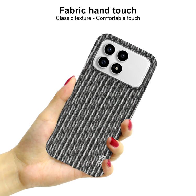 For Redmi K90/Poco F8 Pro imak Ruiyi Series Cloth Texture PU + PC Phone Case