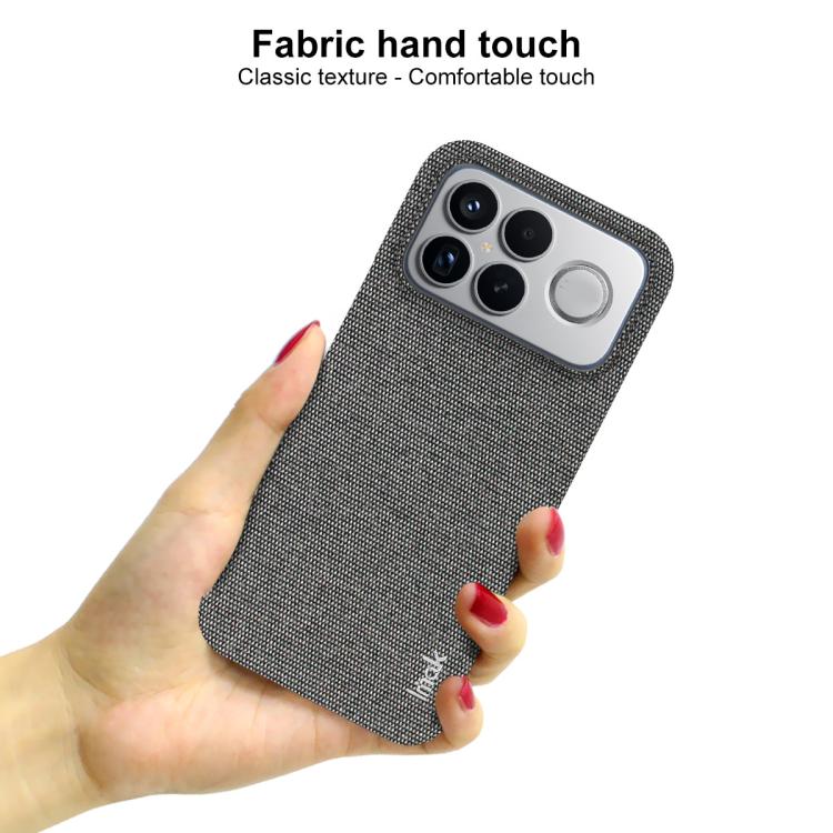 For Redmi K90 Pro Max/Poco F8 Ultra imak Ruiyi Series Cloth Texture PU + PC Phone Case