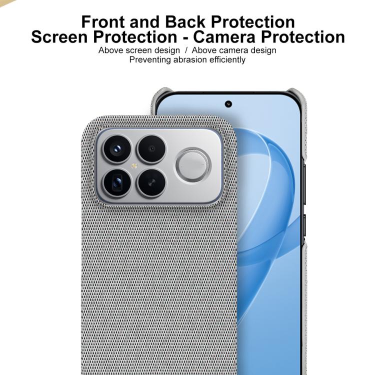 For Redmi K90 Pro Max/Poco F8 Ultra imak Ruiyi Series Cloth Texture PU + PC Phone Case