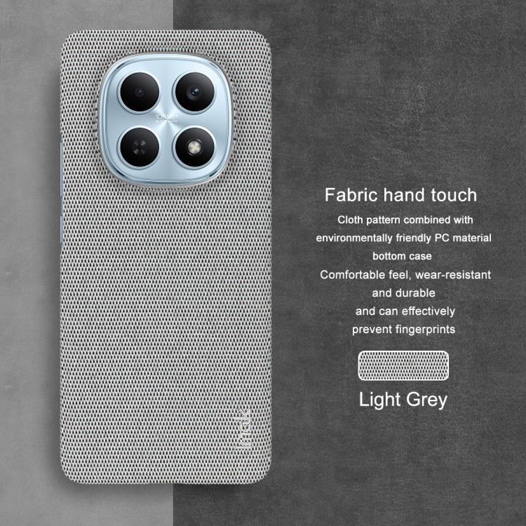 For Redmi Note 15 5G Global 164mm imak Ruiyi Series Cloth Texture PU + PC Phone Case
