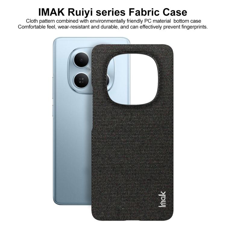 For Redmi Note 15 5G Global 164mm imak Ruiyi Series Cloth Texture PU + PC Phone Case