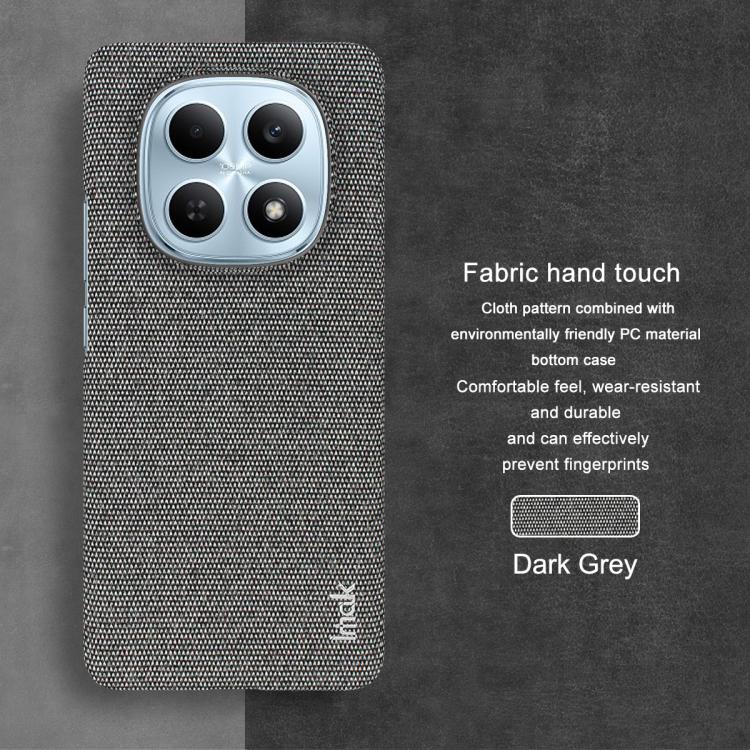For Redmi Note 15 5G Global 164mm imak Ruiyi Series Cloth Texture PU + PC Phone Case