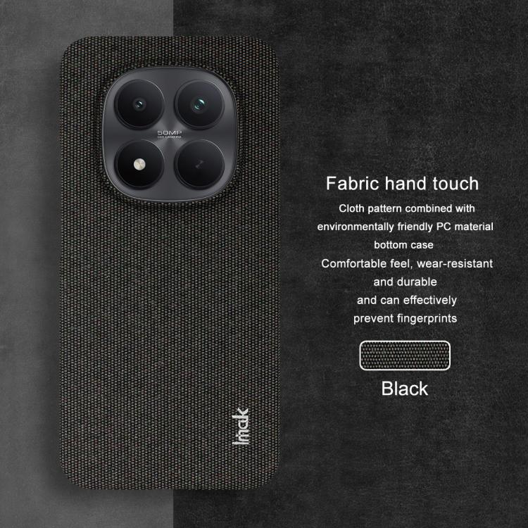 For Redmi Note 15 Pro+ 5G Global 163.3mm imak Ruiyi Series Cloth Texture PU + PC Phone Case