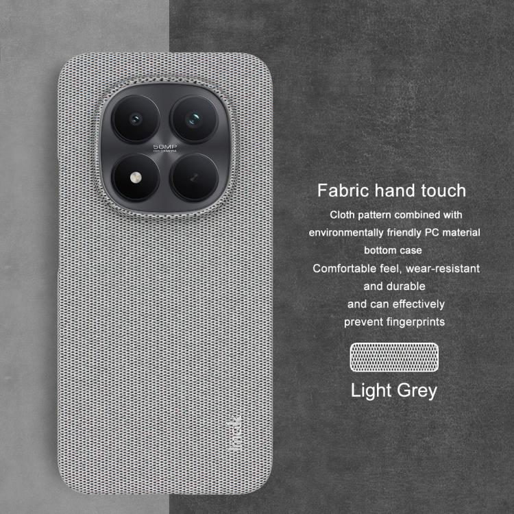 For Redmi Note 15 Pro+ 5G Global 163.3mm imak Ruiyi Series Cloth Texture PU + PC Phone Case