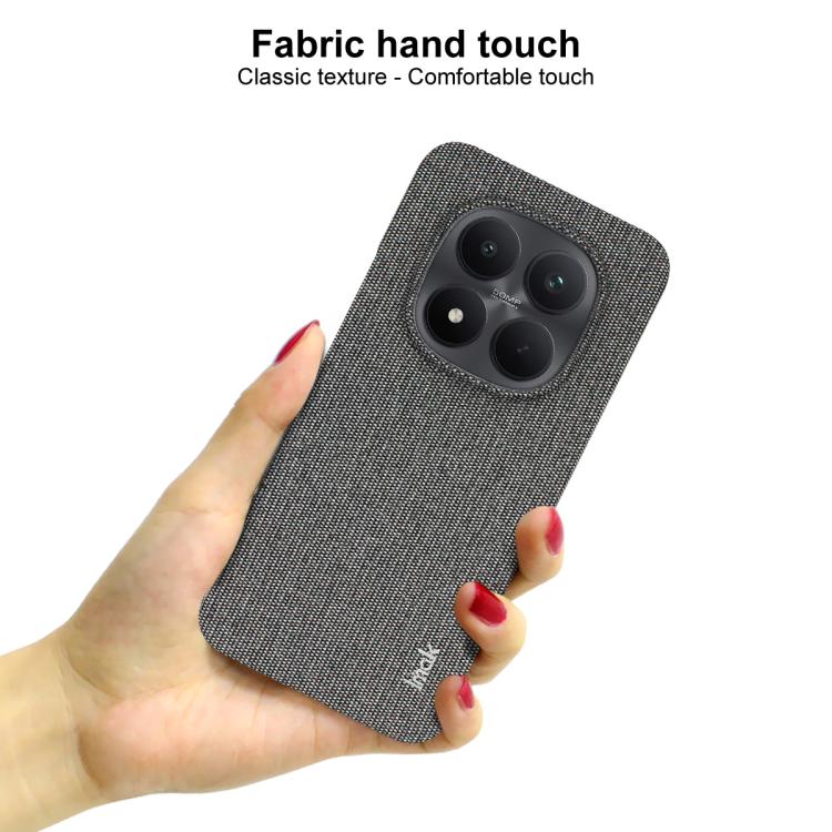 For Redmi Note 15 Pro+ 5G Global 163.3mm imak Ruiyi Series Cloth Texture PU + PC Phone Case