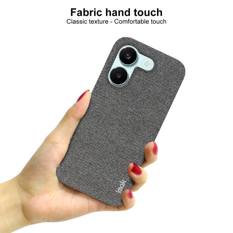 For Redmi Turbo5 5G / Poco X8 Pro 5G imak Ruiyi Series Cloth Texture PU + PC Phone Case