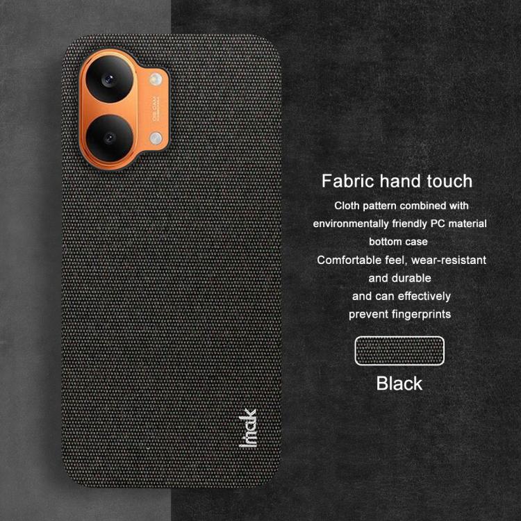 For Redmi Turbo5 Max/Poco X8 Pro Max 5G imak Ruiyi Series Cloth Texture PU + PC Phone Case