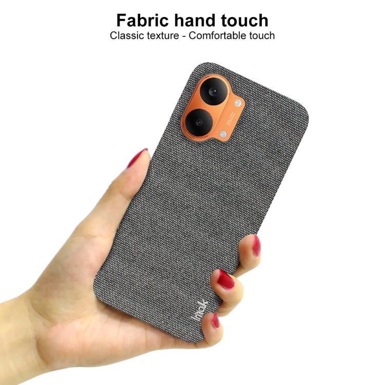 For Redmi Turbo5 Max/Poco X8 Pro Max 5G imak Ruiyi Series Cloth Texture PU + PC Phone Case