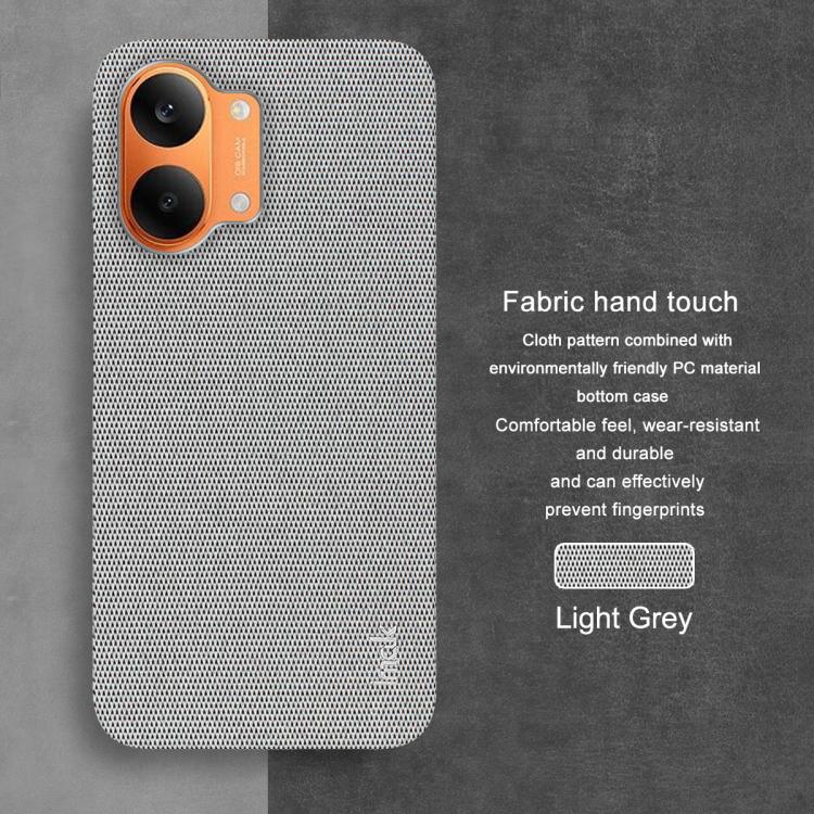 For Redmi Turbo5 Max/Poco X8 Pro Max 5G imak Ruiyi Series Cloth Texture PU + PC Phone Case