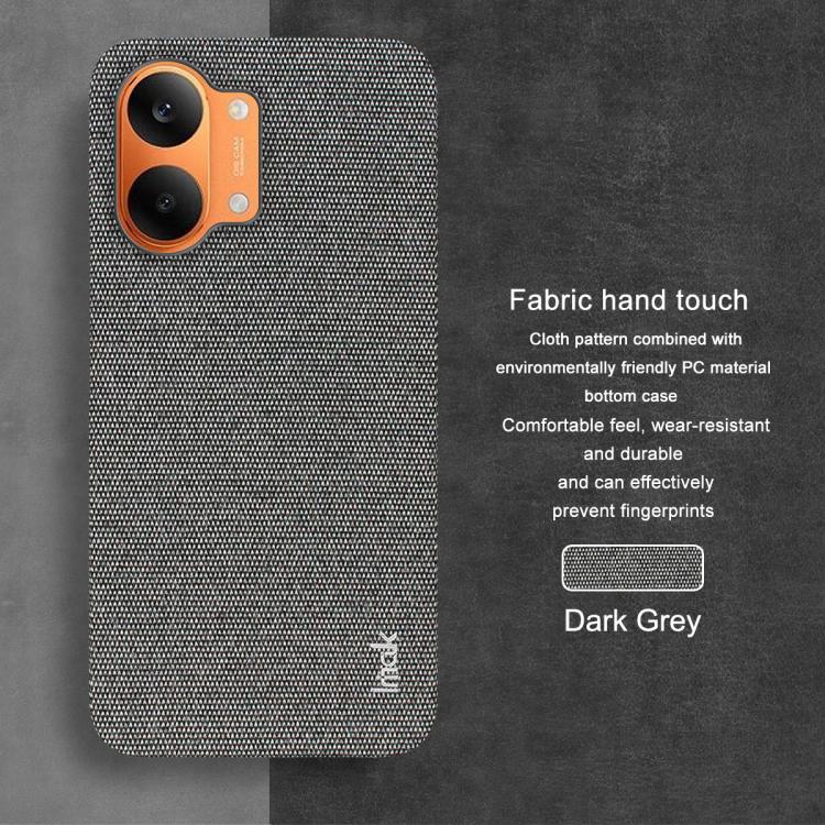 For Redmi Turbo5 Max/Poco X8 Pro Max 5G imak Ruiyi Series Cloth Texture PU + PC Phone Case