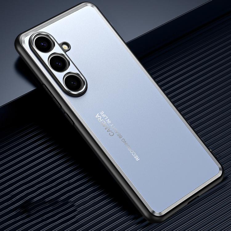 For Samsung Galaxy S25 5G Frosted Metal Phone Case