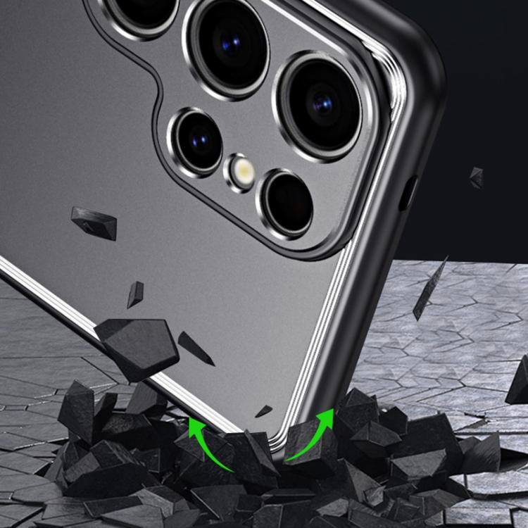 For Samsung Galaxy S25 5G Frosted Metal Phone Case