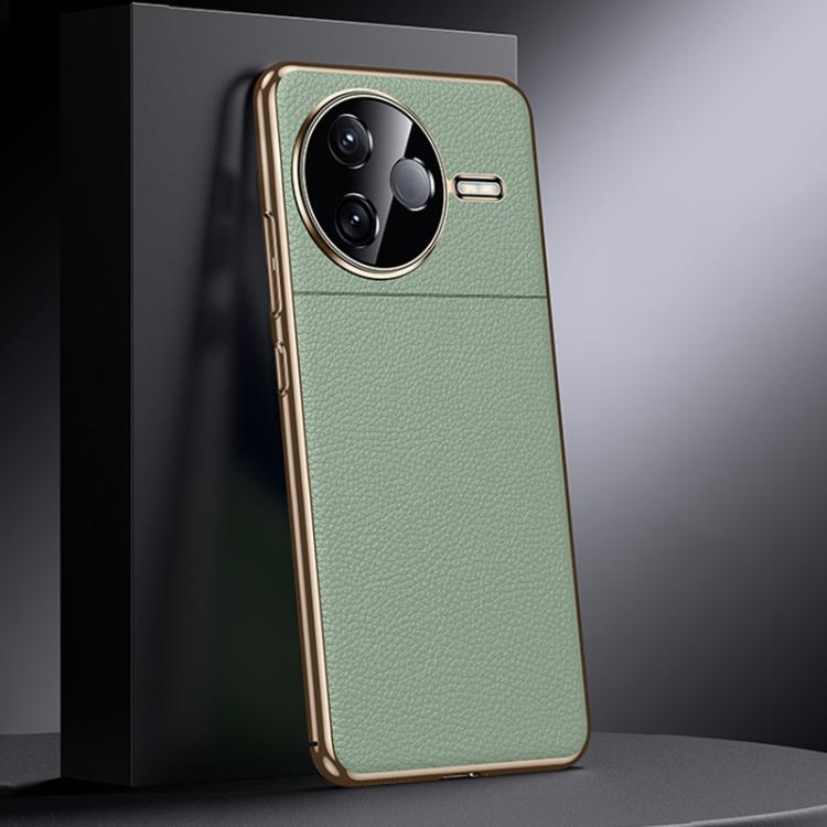 For Redmi K80 Genuine Leather PC Phone Case