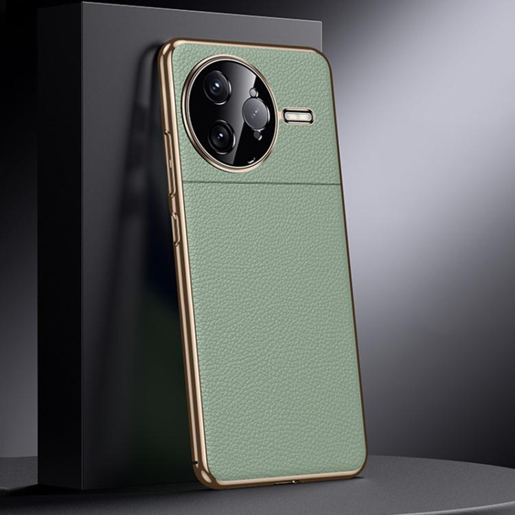 For Redmi K80 Pro Genuine Leather PC Phone Case