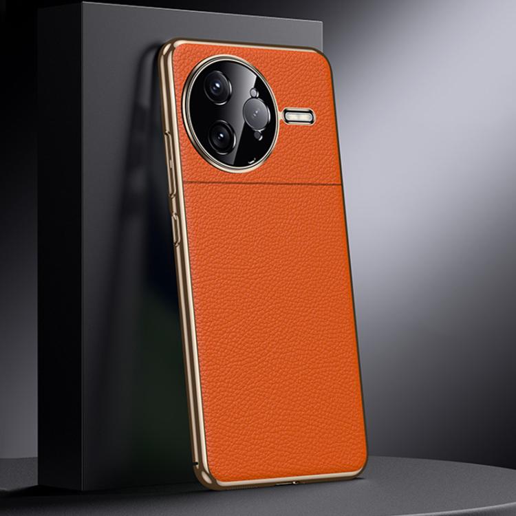 For Redmi K80 Pro Genuine Leather PC Phone Case