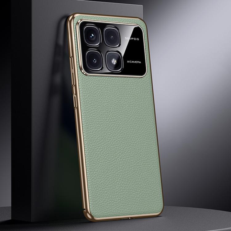 For Redmi K70 Genuine Leather PC Phone Case