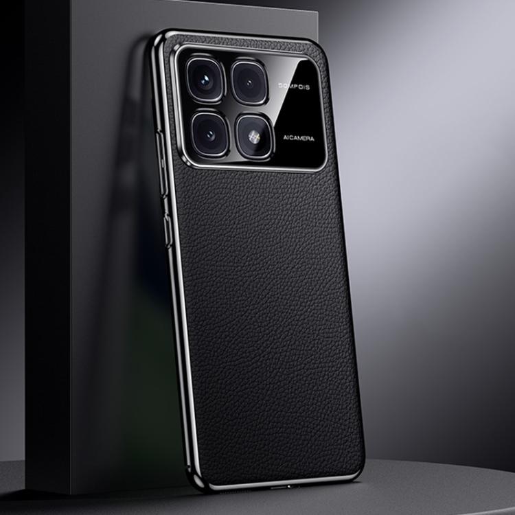 For Redmi K70 Genuine Leather PC Phone Case