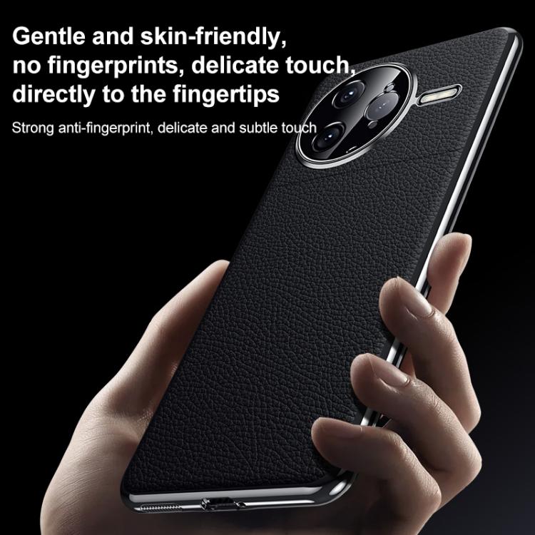 For Redmi K70 Genuine Leather PC Phone Case