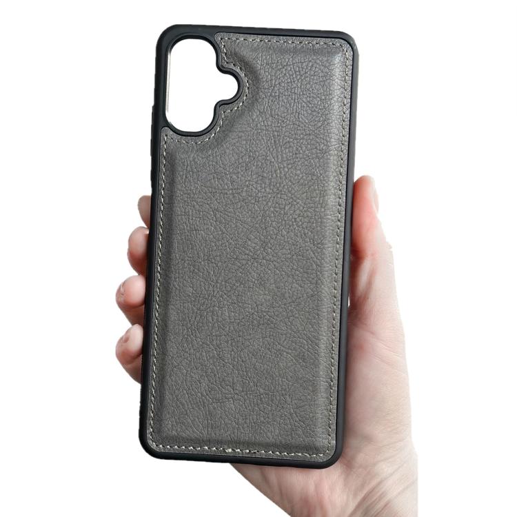 For Samsung Galaxy A06 Cowhide Texture Back Cover Phone Case