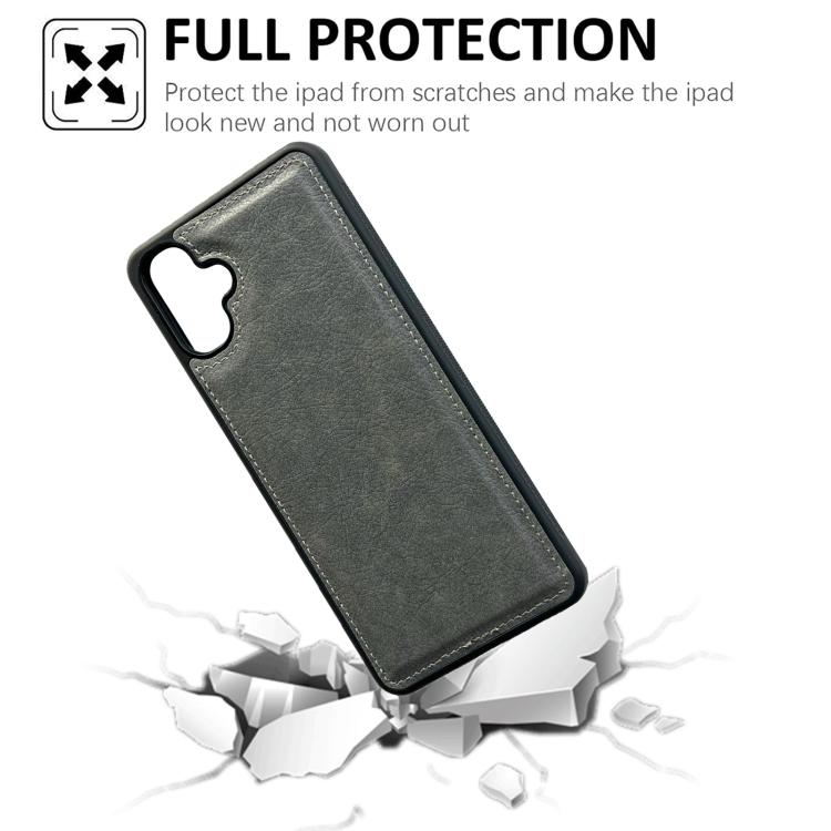 For Samsung Galaxy A06 Cowhide Texture Back Cover Phone Case