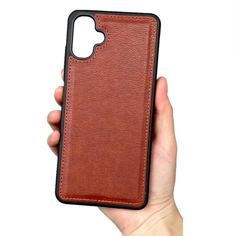 For Samsung Galaxy A06 Cowhide Texture Back Cover Phone Case