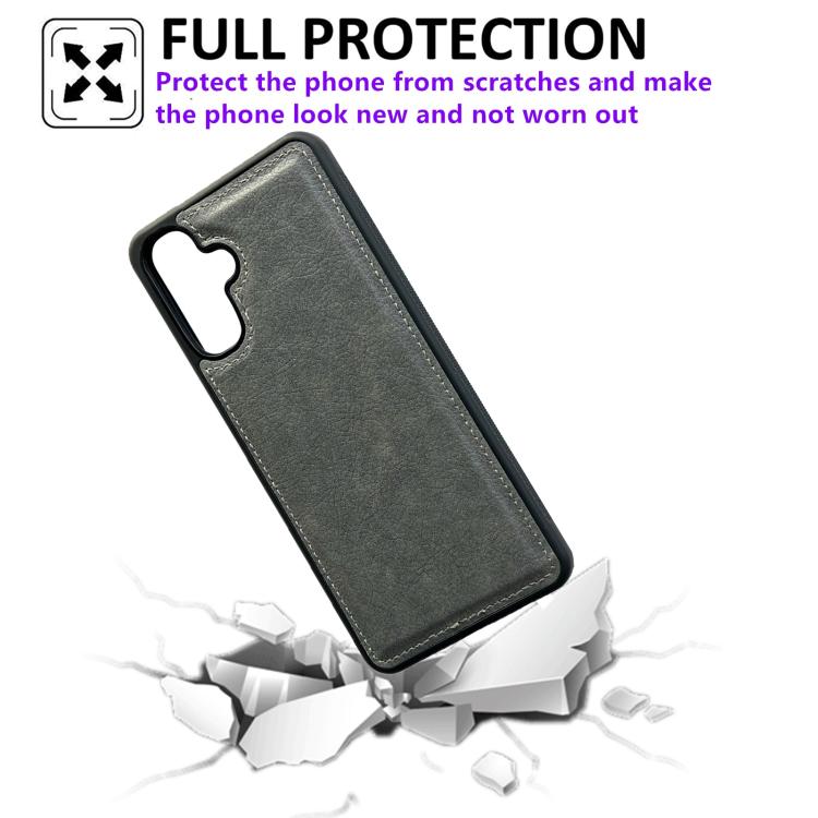 For Samsung Galaxy A56 5G Cowhide Texture Back Cover Phone Case