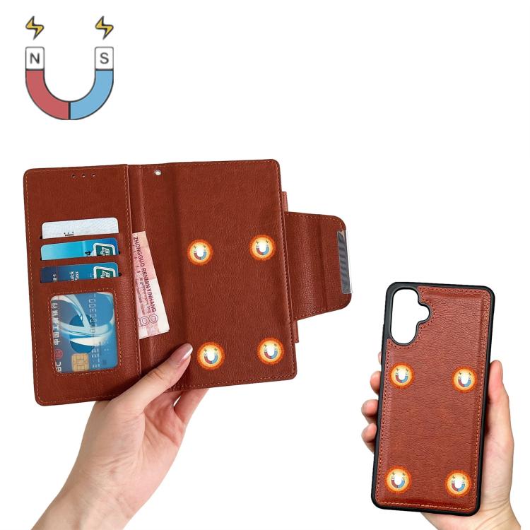 For Samsung Galaxy A36 5G Multifunctional 7-Card Wallet Leather Phone Case