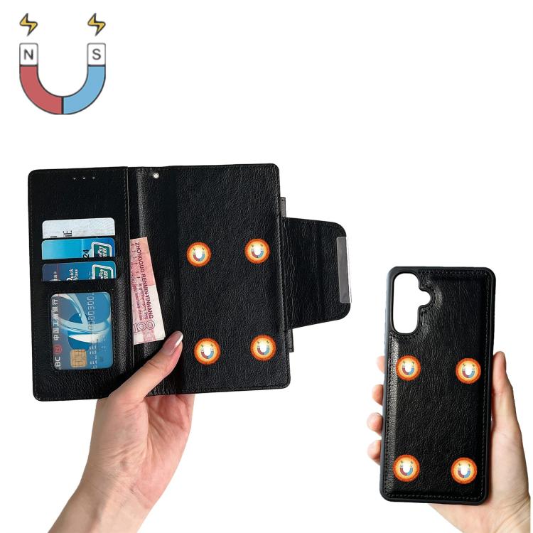 For Samsung Galaxy A56 5G Multifunctional 7-Card Wallet Leather Phone Case