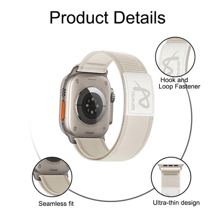 For Apple Watch 42mm / 41mm / 40mm / 38mm Fearless Trail Loop Nylon Band