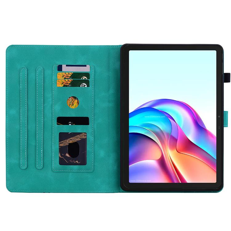 For Tecno Megapad 11 Lily Embossed Leather Tablet Case