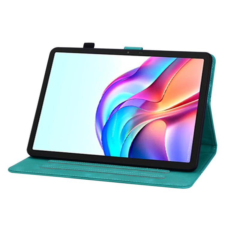 For Tecno Megapad 11 Lily Embossed Leather Tablet Case