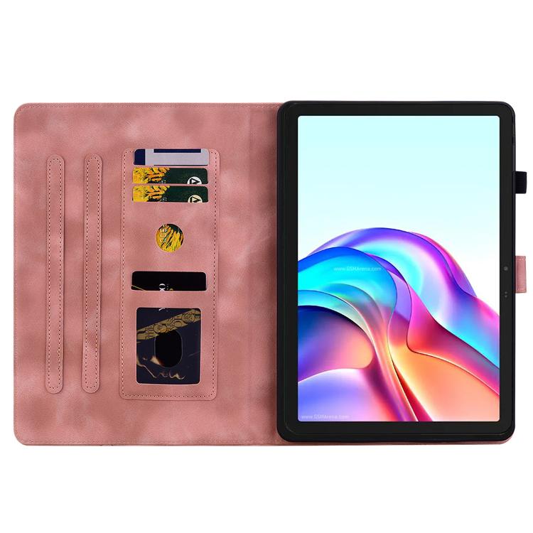 For Tecno Megapad 11 Lily Embossed Leather Tablet Case