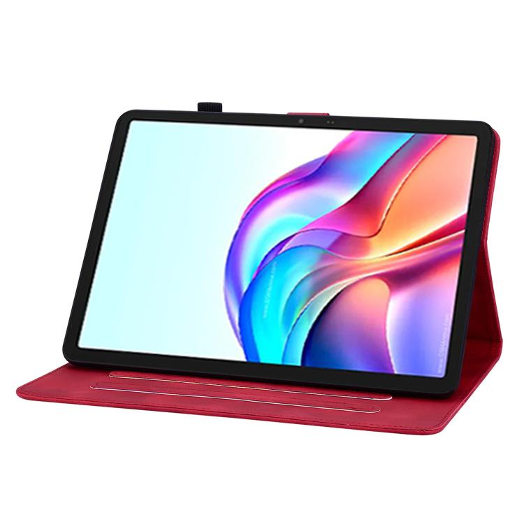 For Tecno Megapad 11 Lily Embossed Leather Tablet Case