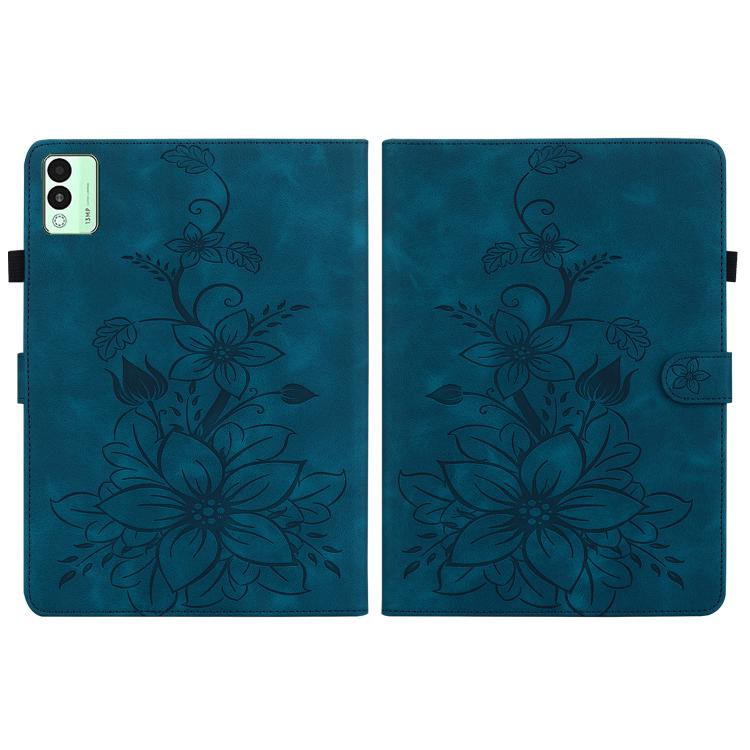 For Tecno Megapad 11 Lily Embossed Leather Tablet Case