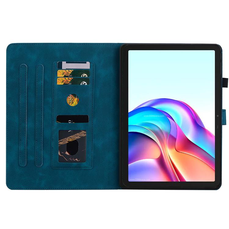 For Tecno Megapad 11 Lily Embossed Leather Tablet Case