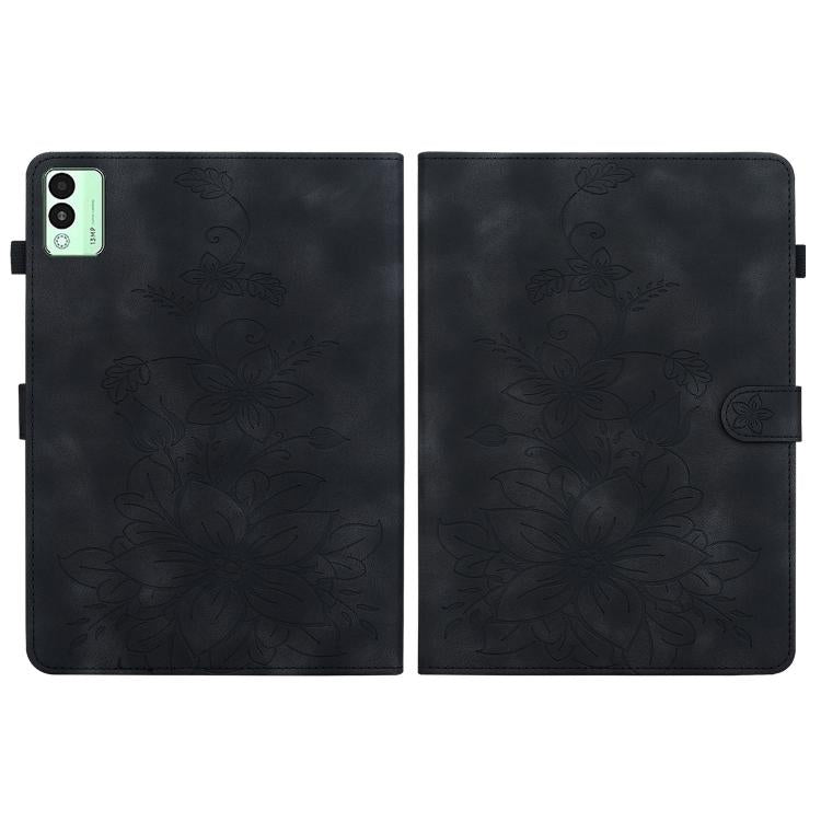 For Tecno Megapad 11 Lily Embossed Leather Tablet Case